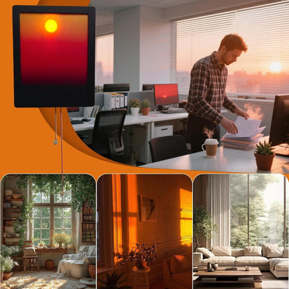 Lámpara de pared cinética con atardecer y amanecer