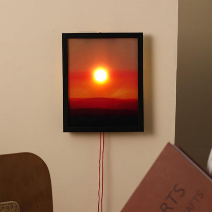 Lámpara de pared cinética con atardecer y amanecer
