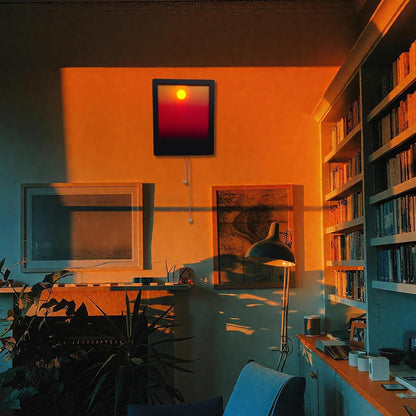 Lámpara de pared cinética con atardecer y amanecer